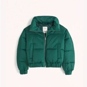 Abercrombie & Fitch Green Puffer Jacket Ultra Collection